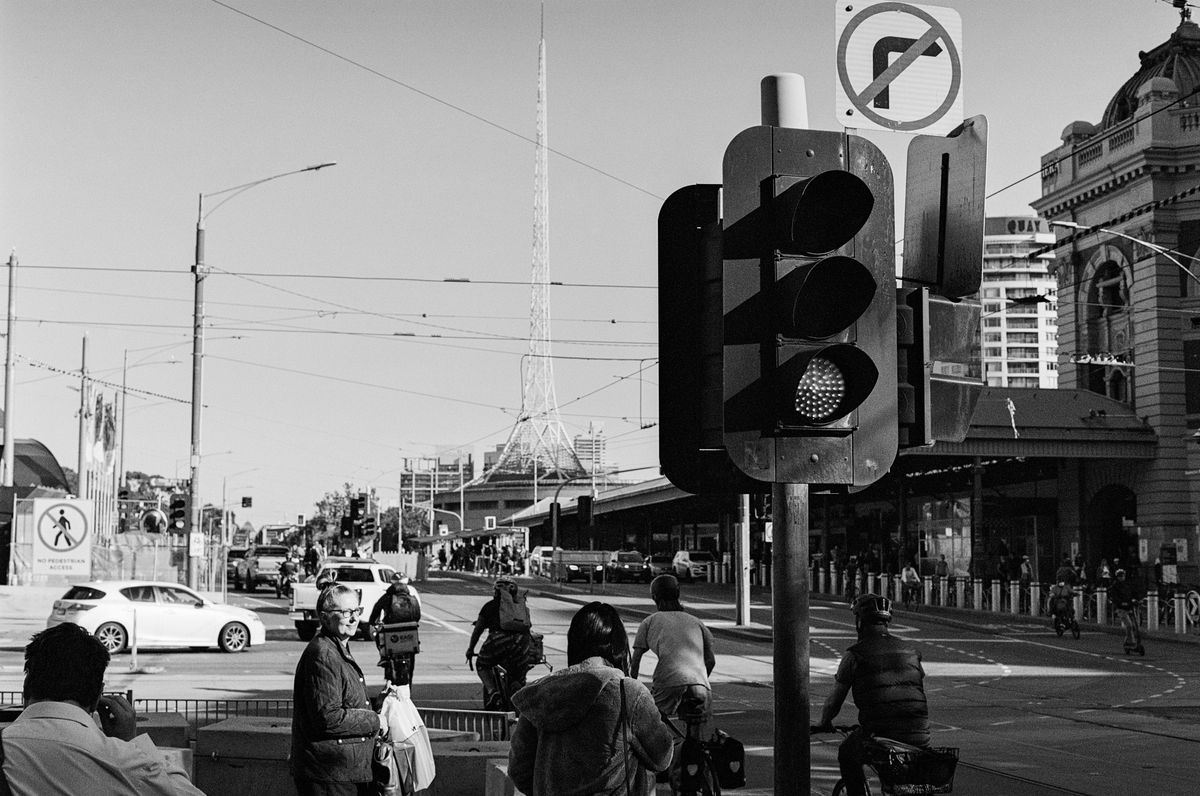 Traffic at Flinders Street